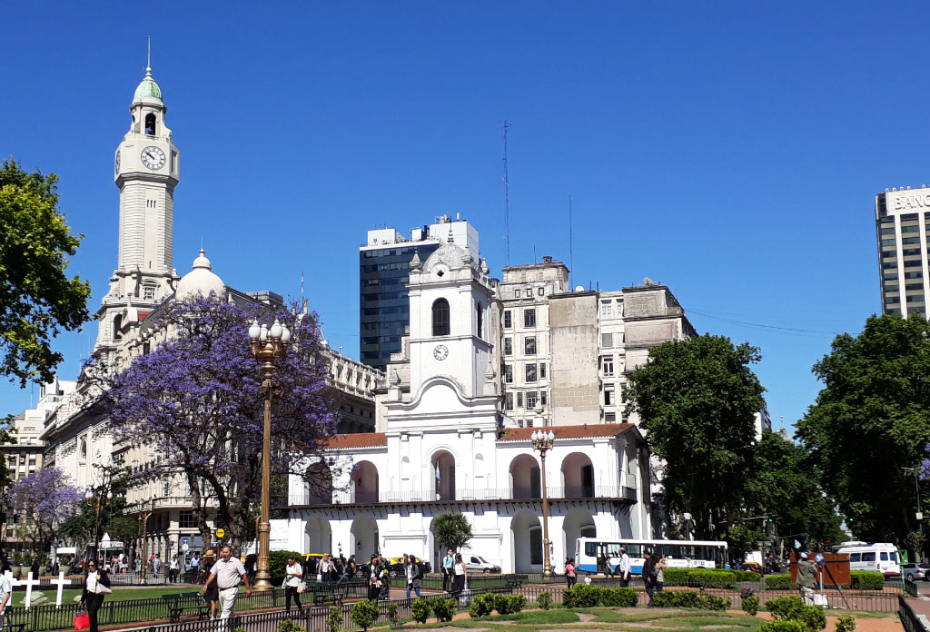 Bâtiment de l'ancien Cabildo de Buenos Aires. Aujourd'hui: Musée national du Cabildo de Buenos Aires et de la Révolution de Mai.