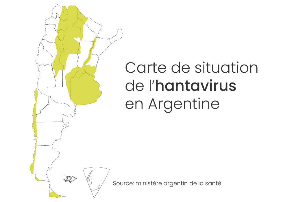 carte situation hantavirus en argentine
