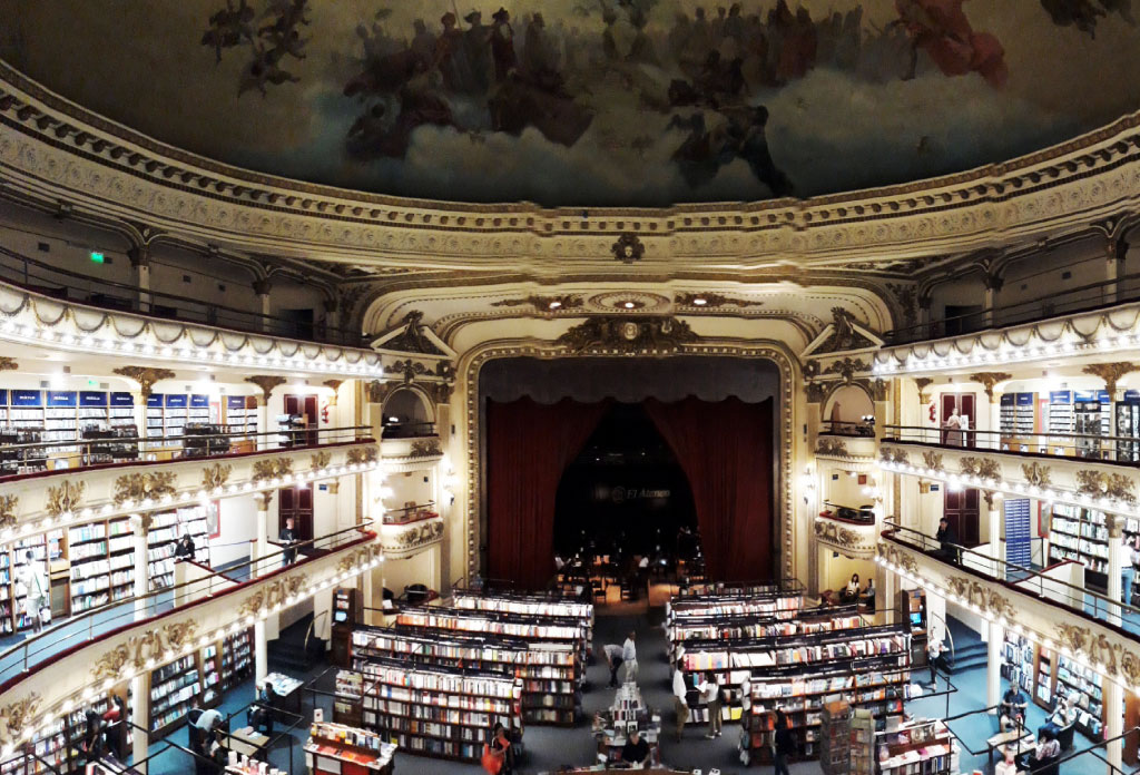 Librairie Grand Splendid à Buenos Aires. Photo de la salle principale.