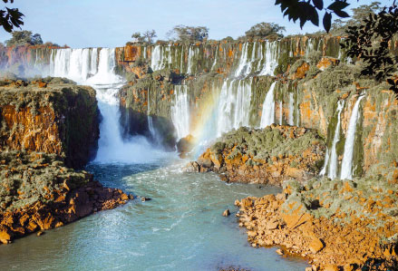 photo panoramique des chutes d'Iguazu
