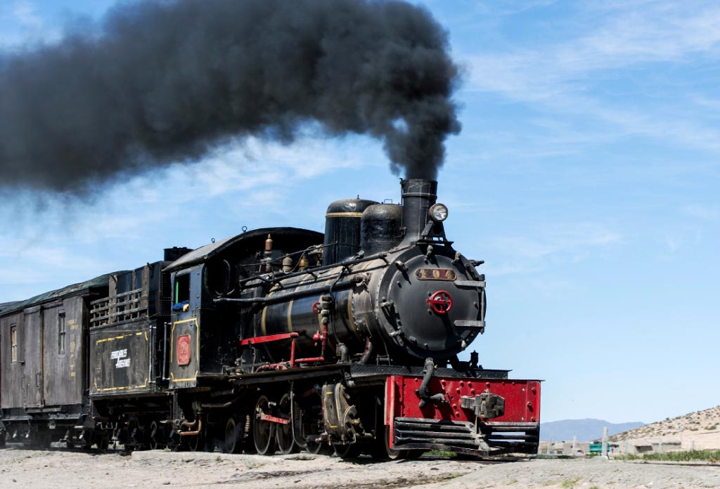 photo de la locomotive du train La Trochita