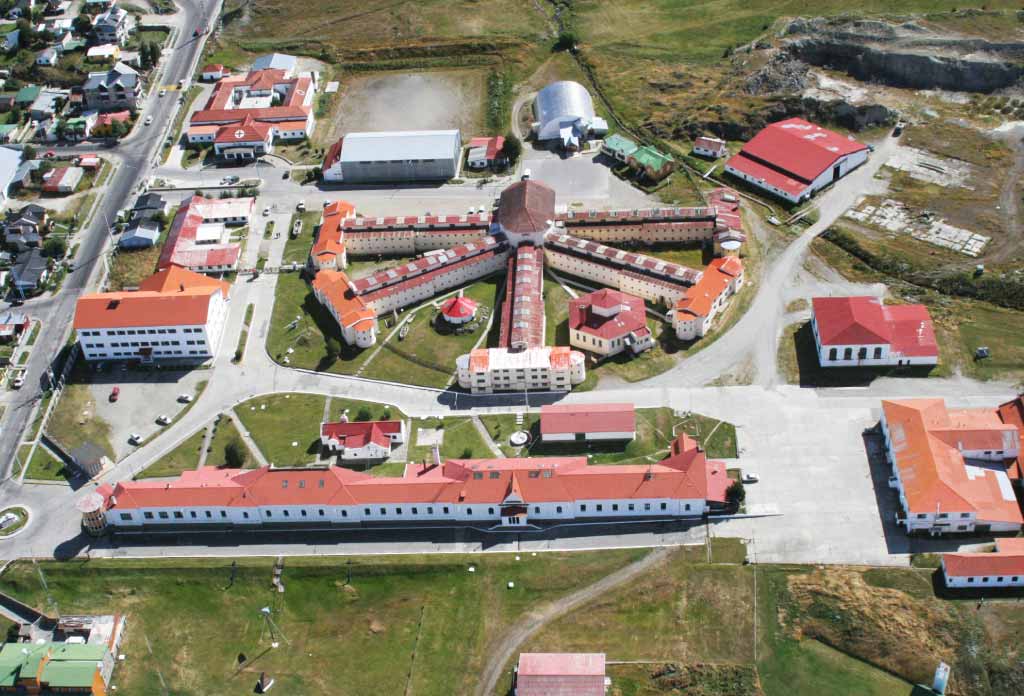 Photo aérienne de la prison d'Ushuaia